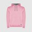 Sudadera capucha bicolor unisex color rosa-gris